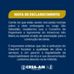 Nota de esclarecimento – CREA-AM