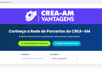 Crea Vantagens: profissionais do Sistema e empresas podem sugerir novos parceiros para programa de benefícios do Crea-AM