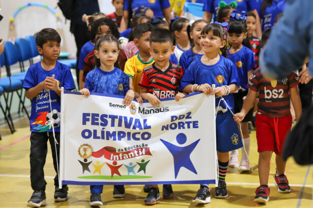 Festival Olímpico da Educação Infantil da Prefeitura de Manaus envolve mais de 30 mil crianças da rede municipal