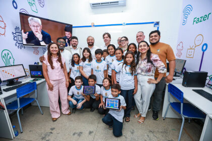 Escola da prefeitura recebe novo ponto de inclusão digital