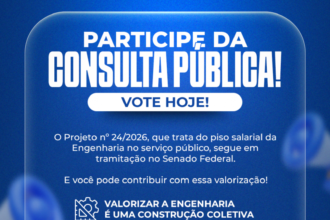 Consulta pública sobre piso salarial da Engenharia está aberta no Senado; veja como votar