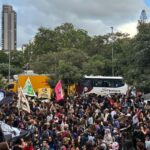 Em ato na capital paulista, estudantes criticam políticas educacionais